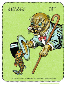 "Swans 26th Poster - Carrborro 2016" by Zissou Tasseff-Elenkoff