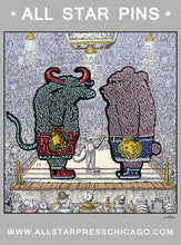 Load image into Gallery viewer, &quot;Bear &amp; Bull&quot; Pin Set by David Welker
